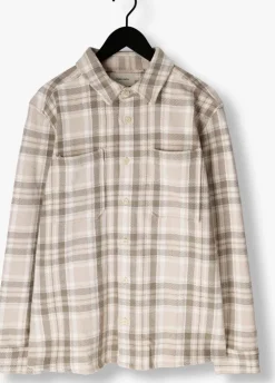 beige pure path overshirt regular fit longsleeve shirts