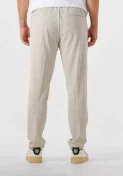 beige pure path pantalon regular fit smart pants