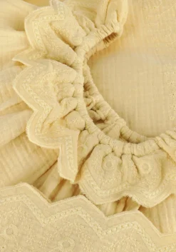 beige quincy mae jurken isla dress lemon