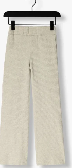 beige raizzed flared broek ilva