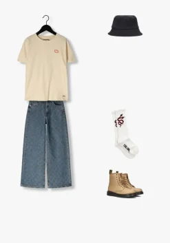 beige raizzed t-shirt safia