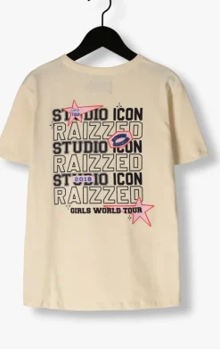 beige raizzed t-shirt safia