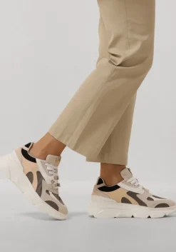 beige red-rag lage sneakers 76994