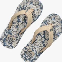 beige reef teenslippers ahi