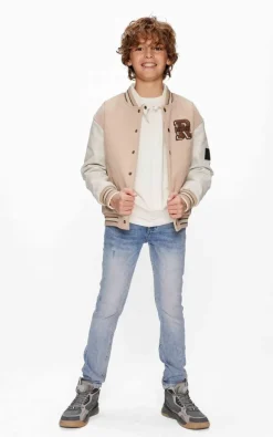 beige retour leren jas darren