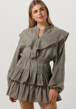 beige rough studios mini jurk chrissy dress