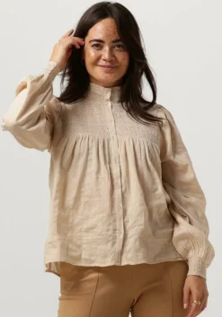 beige ruby tuesday blouses kaya coll smock and pintuck blouse