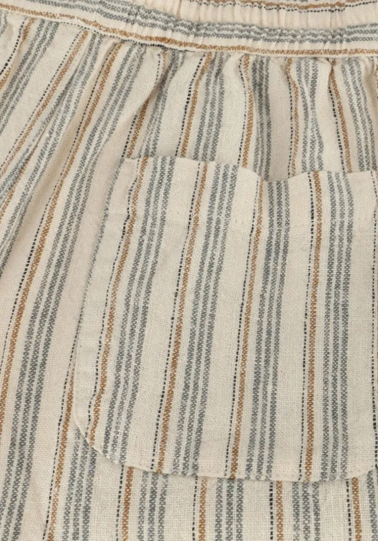 beige rylee + cru korte broek bermuda short nautical stripe