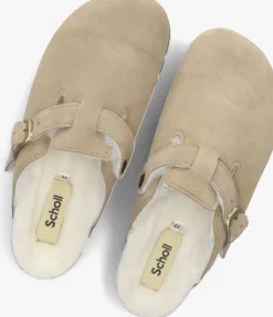 beige scholl instappers fae new