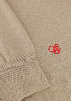 beige scotch & soda coltrui turtleneck viscose sweater