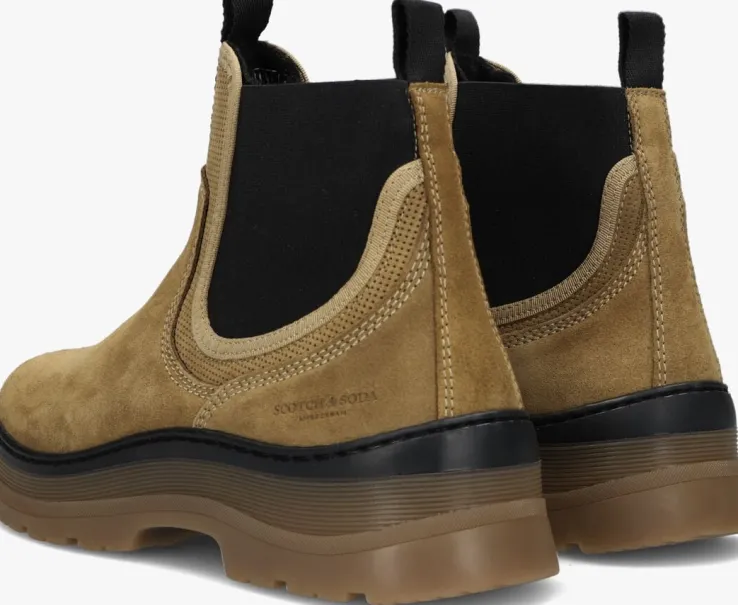 beige scotch & soda enkelboots maffei