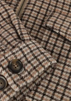 beige scotch & soda jack wool blend zip-thru overshirt