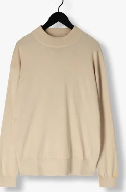 beige scotch & soda sweater dropped shoulder mock neck