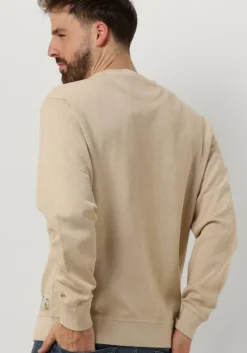 beige scotch & soda sweater garment-dyed structured sweatshirt