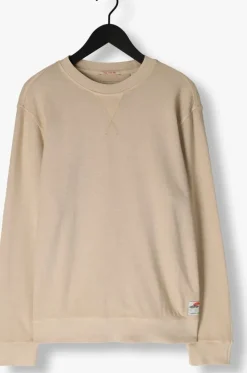 beige scotch & soda sweater garment-dyed structured sweatshirt