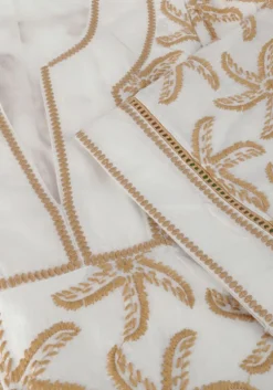 beige scotch & soda top embroidered linen crop top