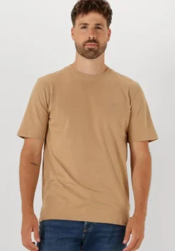 beige scotch & soda t-shirt seasonal core - regular-fit logo t-shirt