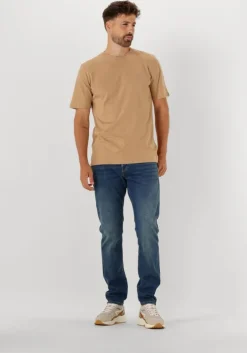 beige scotch & soda t-shirt seasonal core - regular-fit logo t-shirt