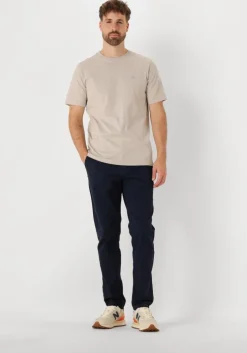 beige scotch & soda t-shirt seasonal core - regular fit lo