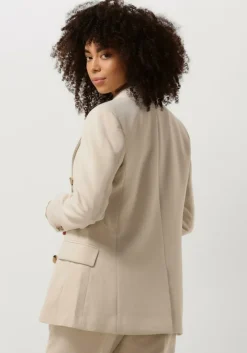 beige second female blazer evie fitted blazer