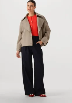 beige second female trenchcoats silvie trench jacket