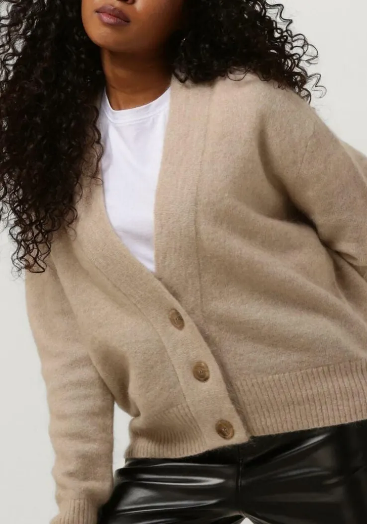 beige second female vest brooklyn knit cardigan