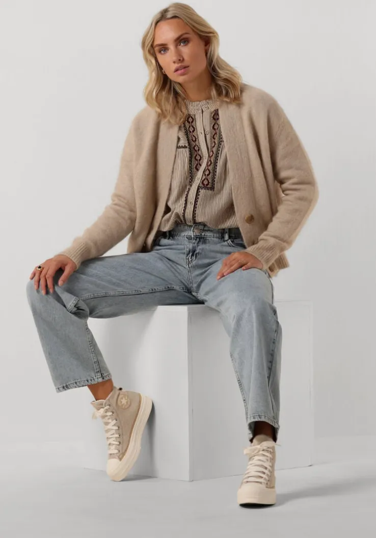 beige second female vest brooklyn knit cardigan