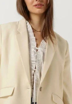 beige selected femme blazer slfrita ls relaxed blazer