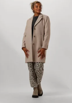 beige selected femme mantel slfnew alma wool coat