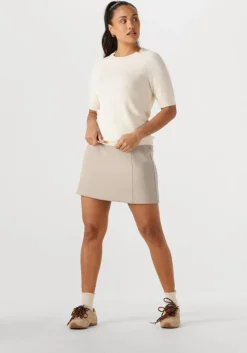 beige selected femme minirok slfrita mw short skirt mel