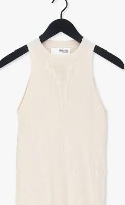 beige selected femme top slfsolina sl knit top