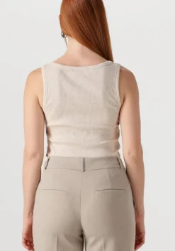 beige selected femme top slfanna u-neck tank top