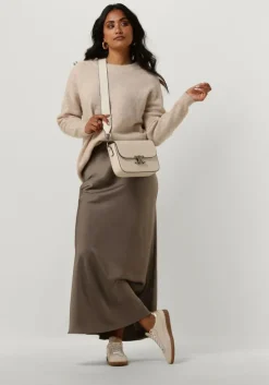 beige selected femme trui lulu ls knit o-neck b