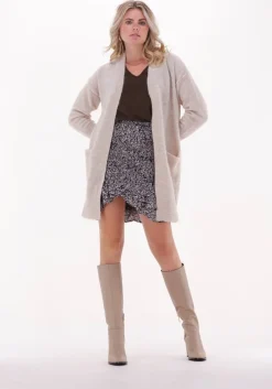 beige selected femme vest lulu new ls knit long cardigan b