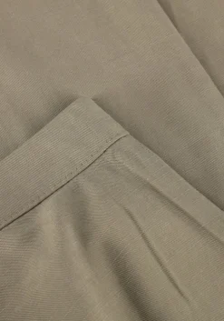 beige selected femme wijde broek slfnatuk mw wide pleated pant