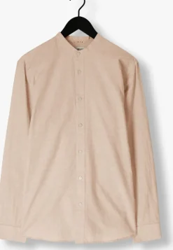 beige selected homme casual overhemd slhslimnew-linen shirt ls band w