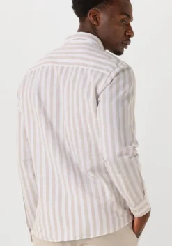 beige selected homme casual overhemd slhslim-sun shirt ls noos