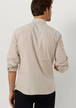 beige selected homme casual overhemd slhslim-sun shirt ls noos