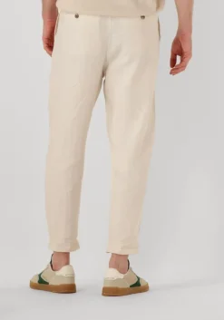 beige selected homme chino slh180-relaed crop ron sun pleat pant