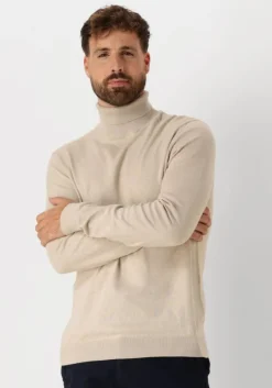beige selected homme coltrui slhberg roll neck noos