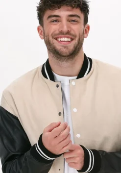 beige selected homme jack slhaero bomber suede jkt ex