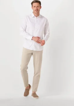 beige selected homme pantalon slh175-slim robert flex pants noos