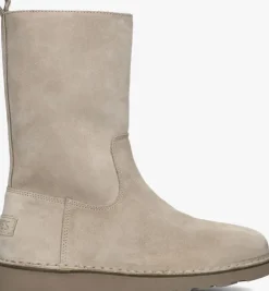 beige shabbies enkelboots palissa mia high zip