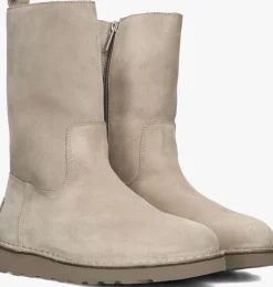 beige shabbies enkelboots palissa mia high zip