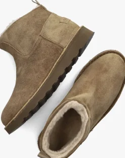 beige shabbies vachtlaarzen palissa ankle boot