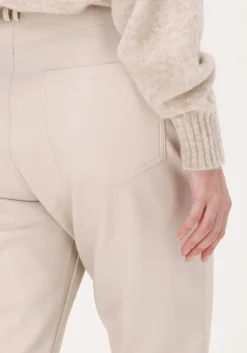 beige simple straight leg jeans lena