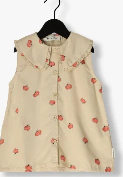 beige sproet & sprout blouses blouse aplle print