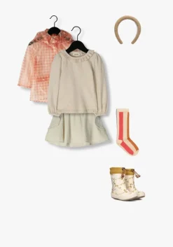 beige sproet & sprout sokken socks stripes nectarine