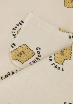 beige sproet & sprout sweater sweatshirt pocket cookies print