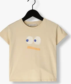beige sproet & sprout t-shirt t-shirt smiley